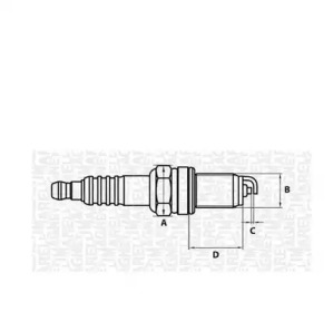 MAGNETI MARELLI 062000769304 -  Свеча зажигания